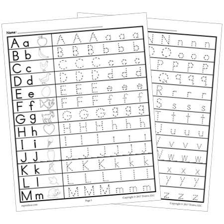 Lowercase Letters Tracing Book, Letter Formation and Printing Alphabet  Practice