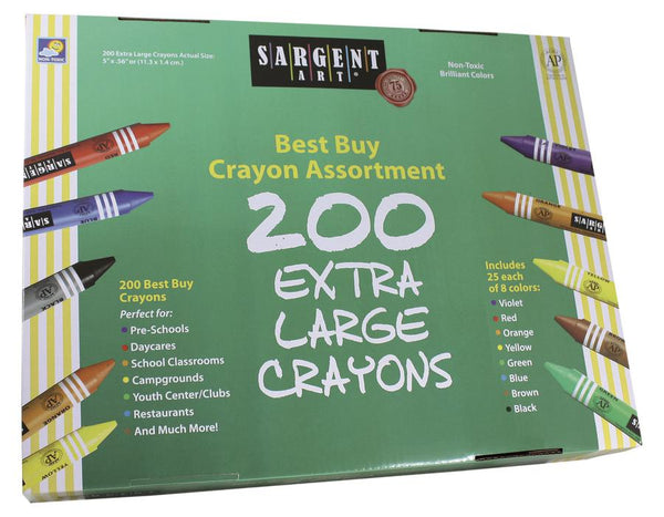 Sargent Art® Best Buy Crayons, 200 Jumbo Size Crayons