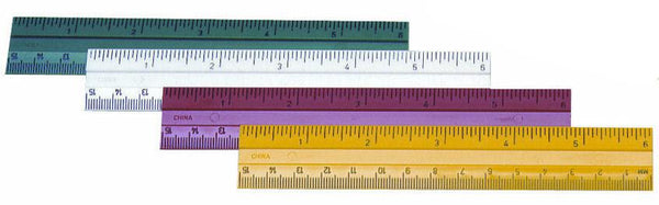 Charles Leonard Plastic Ruler, 6 Clear