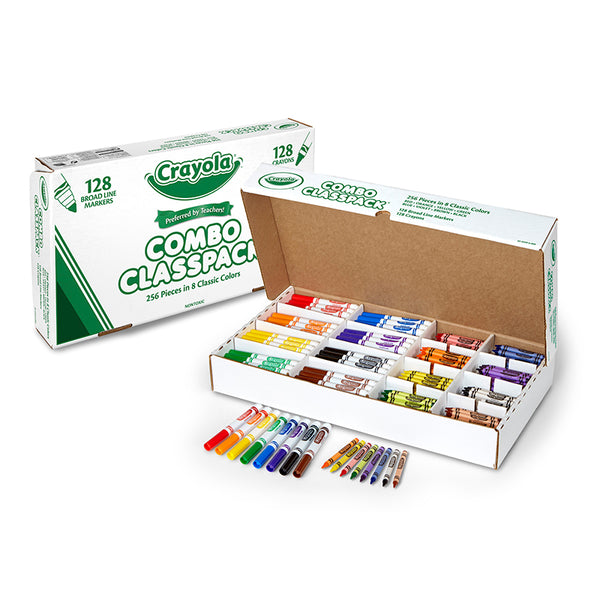 Crayola Broad Line Washable Markers, Classpack Bulk Markers