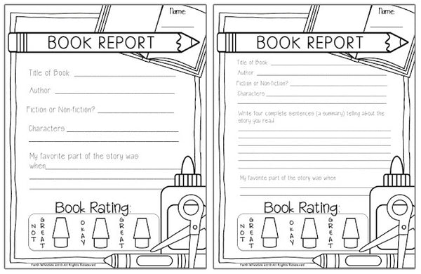 Fabulous Book Report FREEbie (2 Versions)! – SupplyMe