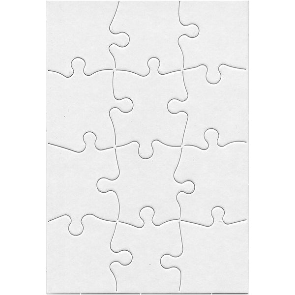 Hygloss Products Compoz-A-Puzzle, 5.5 x 8 Rectangle (12 Pieces)