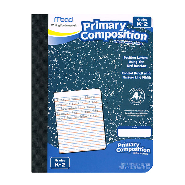 Mead Tablet, Primary Composition, 200 Pages, Grades K-2