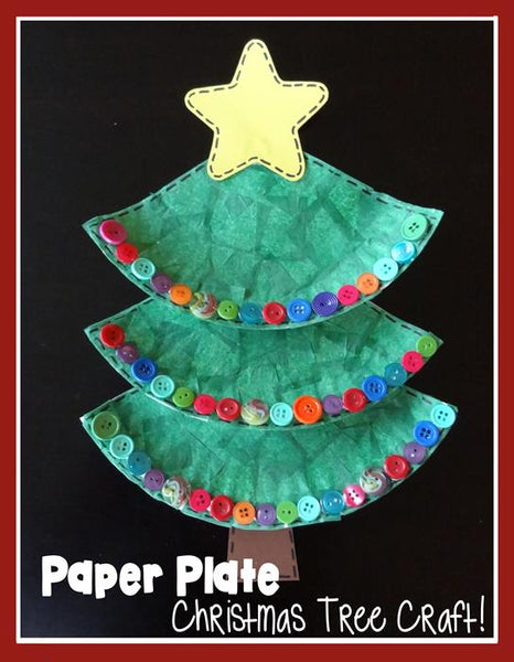 Christmas Tree Paper Plate Craft