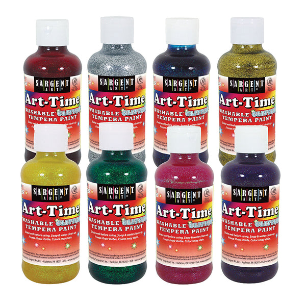 4 Sargent Art 8 Oz Art-Time White Washable Tempera Paint Soap