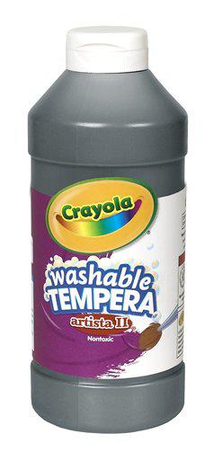 Crayola Artista II Liquid Washable Tempera - Set of 12 colors, 16 oz  bottles