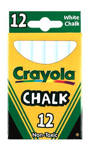 12 WHITE Chalk Sticks Quality Blackboard Tool Pieces Box Chalkboard Pub  White