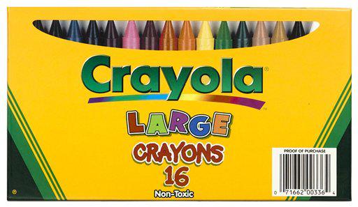 Crayola Construction Paper Crayons, Wax, Assorted Color - 16 count