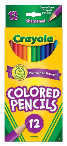 Great Choice Products Premium Colored Pencils,Bulk Classpack,12 Assorted  Vibrant Colors,240 Count Total,School Classroom Supplies For Kids Teach