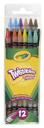 Crayola® Twistables® Colored Pencils, 12/Set (BIN68-7408)