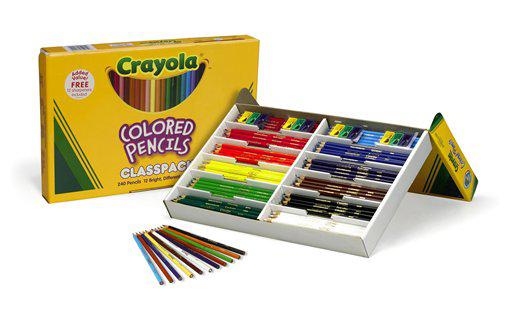 Crayola Colored Pencils Classpack (240 Ct), Bulk Classroom Supplies,  Colored Pencils for School, 12 Assorted Colors, Nontoxic
