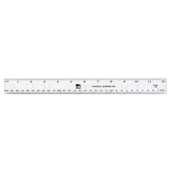 Charles Leonard Plastic Ruler, 6 Clear