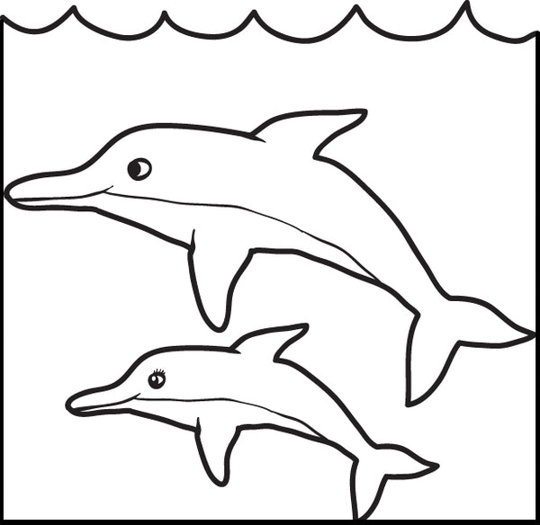 Dolphin Coloring Pages - Free Printable Images for Kids