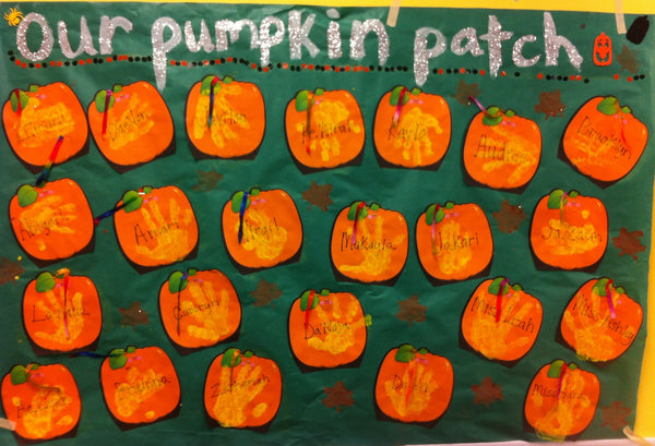 Student pumpkin patch wall art  Pumpkin patch, Wall decor, Decor