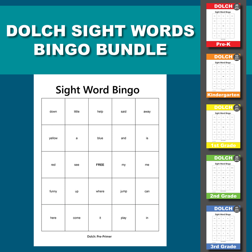 Dolch Sight Words Bingo Bundle