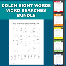 Dolch Sight Words Word Searches Bundle