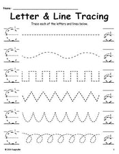 Letter C Tracing Worksheet With Line Tracing, Uppercase And Lowercase Letters, Includes Letter Formation Guides