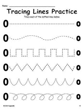 Letter O Line Tracing Worksheet, Uppercase And Lowercase Letters