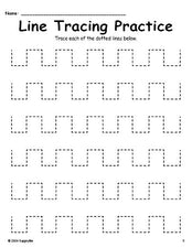 Line Tracing Worksheet, Right Angles