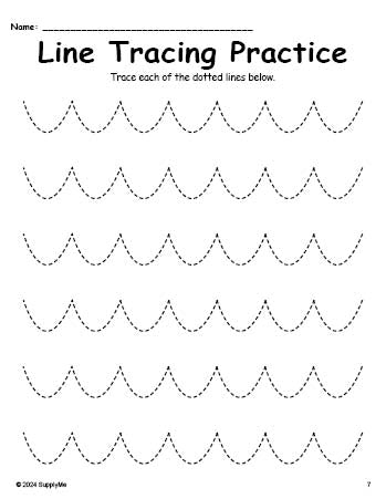 Line Tracing Worksheet, Right Angles – SupplyMe