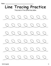 Line Tracing Worksheet, Loops Up