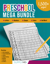 Preschool Worksheets & Printables Mega Bundle - 36 Bestselling Bundles All-In-One! 1,500+ Pages of Printable Activities, Worksheets, And Coloring Pages