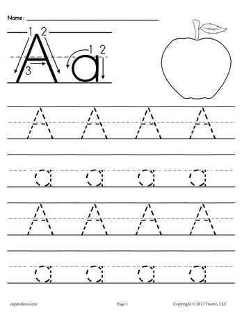 Tracing book for 3 year olds: letters (alphabets ), numbers