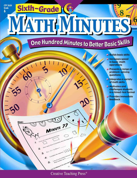 Creative Teaching Press Sixth-Gr Math Minutes | CTP2634 – SupplyMe