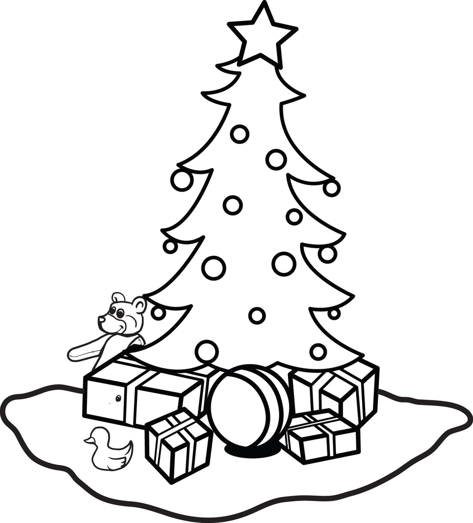 Cheery Christmas Tree Coloring Page Perfect for the Holiday Season | Kids  Activities Blog