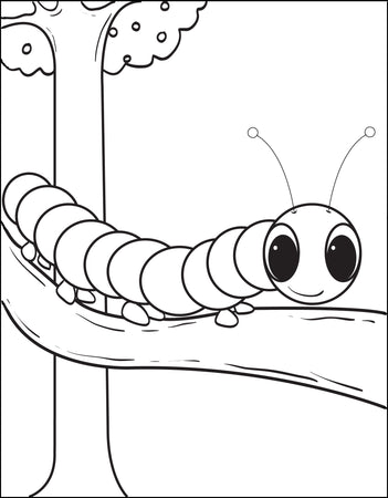 Spring Coloring Pages for Kids Ages 4-12 - Printable and High-Resolution