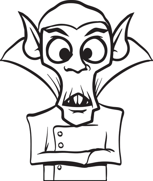 Printable Dracula Coloring Page for Kids #2 – SupplyMe