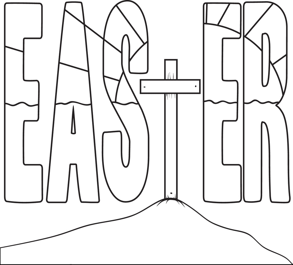 cross coloring pages printable