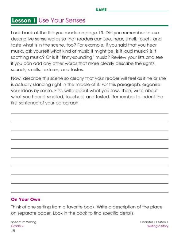Carson Dellosa Spectrum Writing Workbook, Grade 4 | CD-704573 – SupplyMe