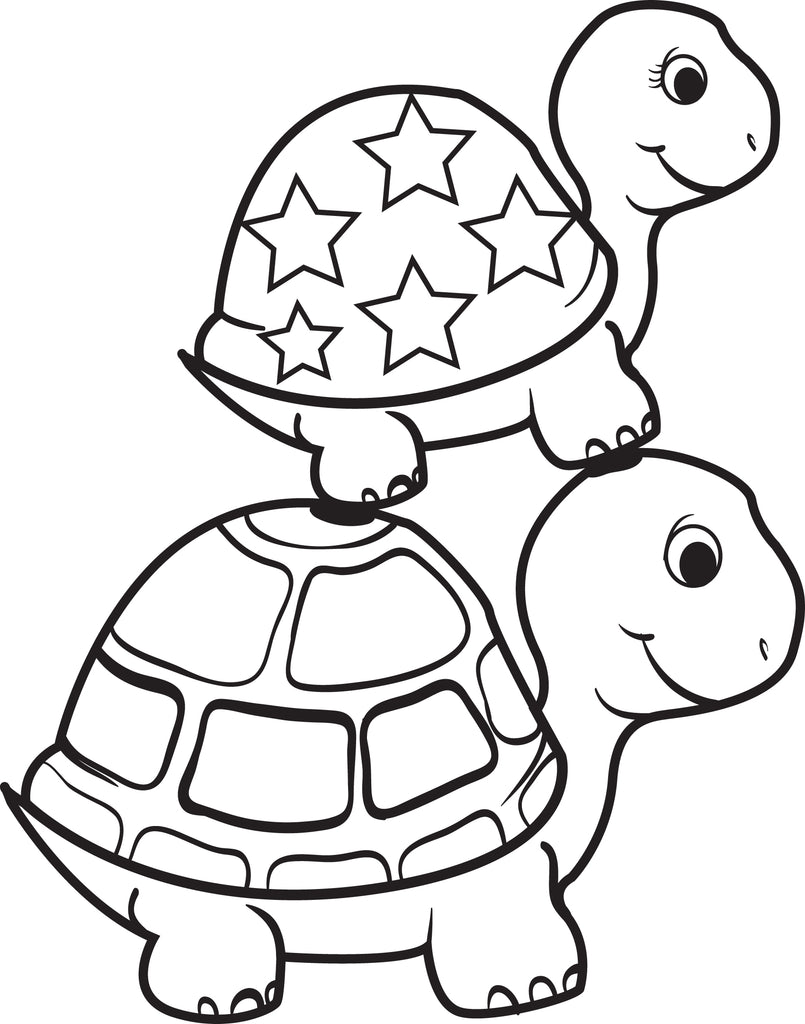 Turtle Coloring Pages - Free Printable Sheets for Kids