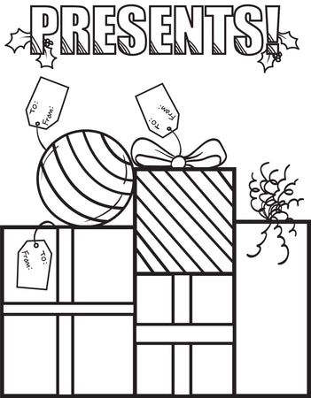 Printable Christmas Toys Coloring Page for Kids – SupplyMe