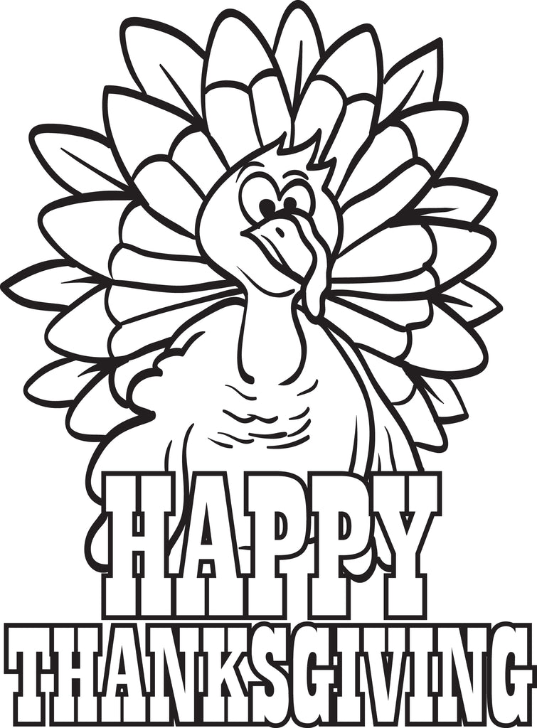 thanksgiving turkey coloring pages free