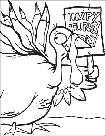 turkey head coloring page