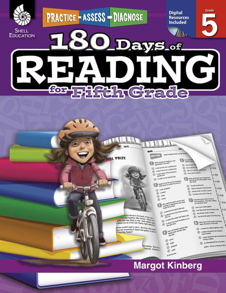 Shell Education 180 Days Of Reading Book For Fifth Grade | SEP50926 ...