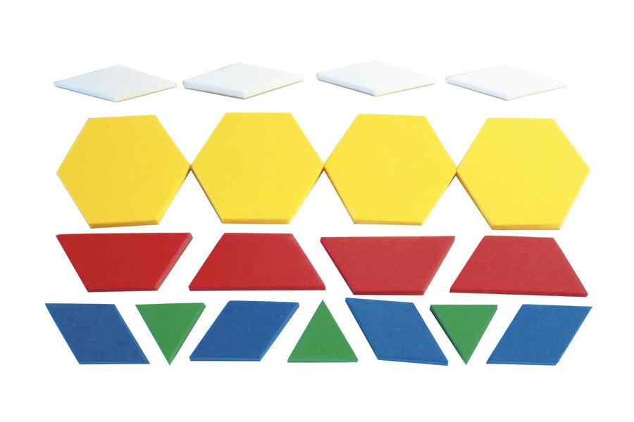 Dowling Magnets Foam Fun Magnet Pattern Blocks 