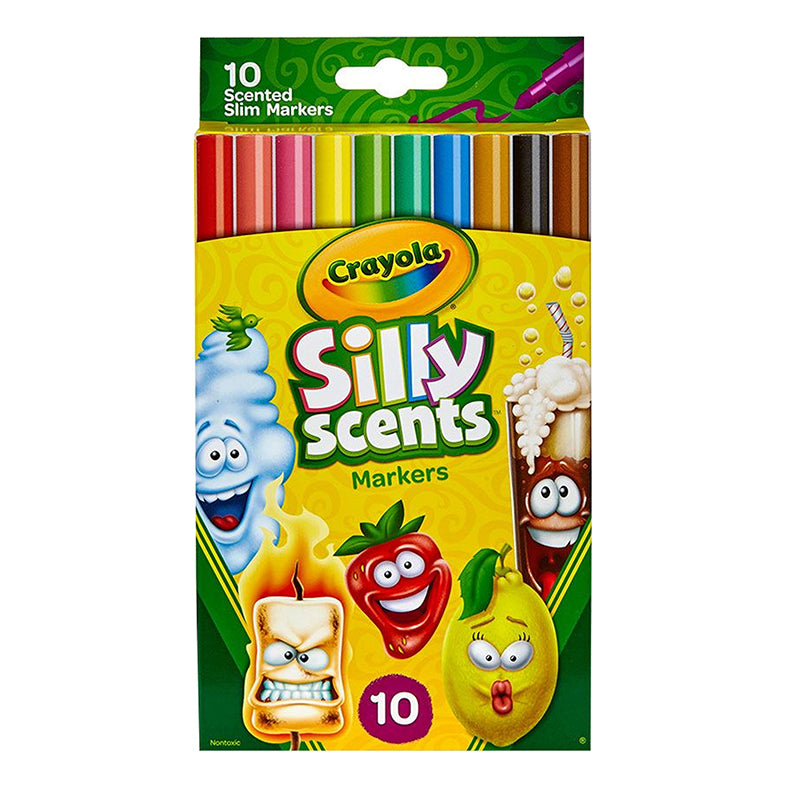 Crayola Silly Scents Washable Markers, Chisel Tip, 12 Per Pack, 3