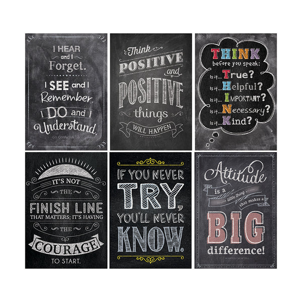 Creative Teaching Press Inspire U Chalk Posters, 6-Pack | CTP7425 ...