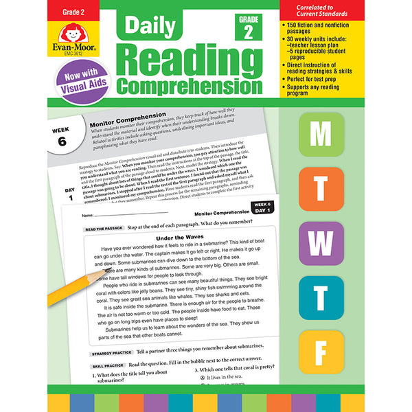 Evan-Moor Daily Reading Comprehension, Grade 2 | EMC3612 – SupplyMe