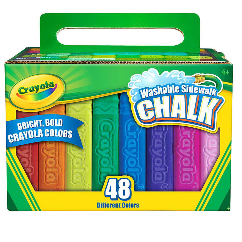 Crayola Washable Sidewalk Chalk 38 Assorted Colors Box Of 48 - Office Depot