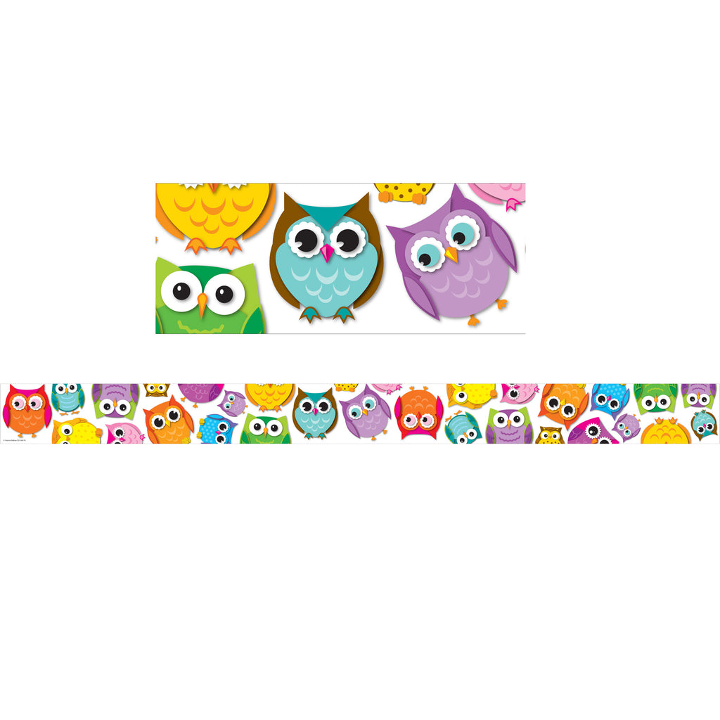 Carson Dellosa Education Colorful Owls Shape Stickers