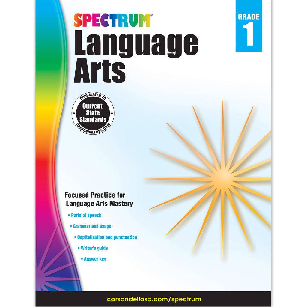 Carson Dellosa Spectrum Language Arts Workbook, Grade 1