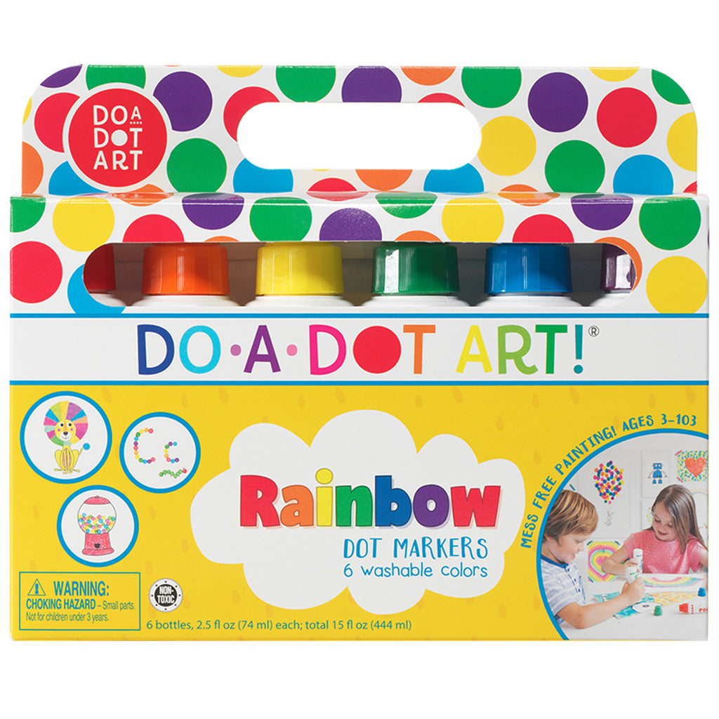Do A Dot Art Fruit Scented Washable Dot Markers for Kids and Toddlers  Educational Set of 6 Pack, The Original Dot Marker