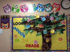 Look Hooo's in 3rd Grade! - Owl Themed Back-To-School Bulletin Board