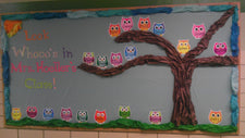 Look Whooo's in Mrs. Hoeller's Class! - Owl Themed B2S Display