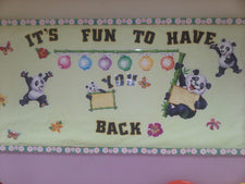 It's Fun To Have You Back! - B2S Bulletin Board