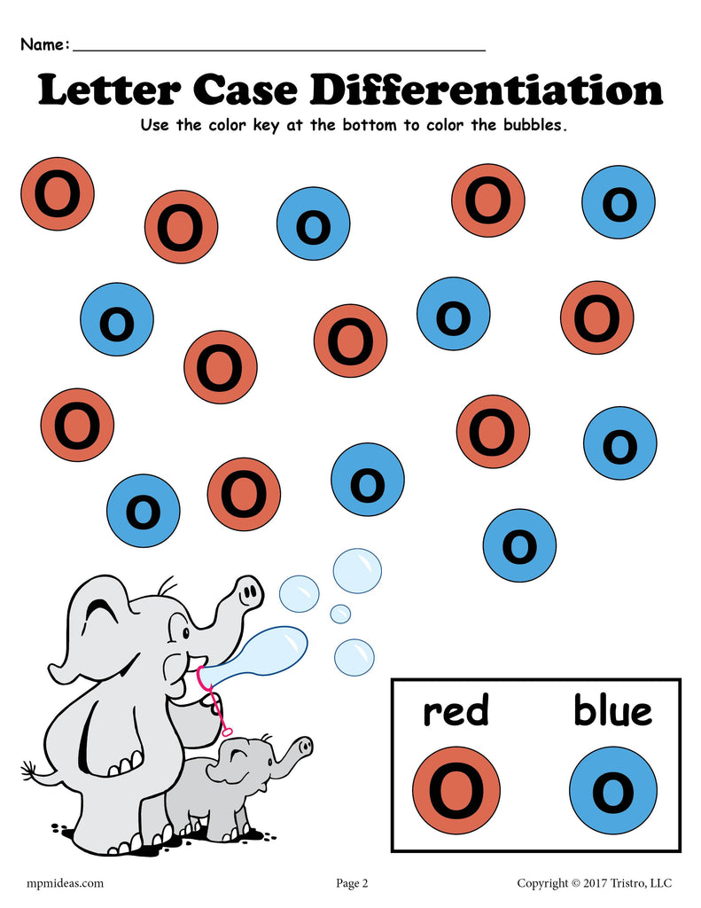 FREE Letter O Do-A-Dot Printables For Letter Case Differentiation Practice!